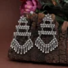 Silver Color Oxidised Earrings-4