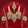 Blue Color Kundan Necklace Set